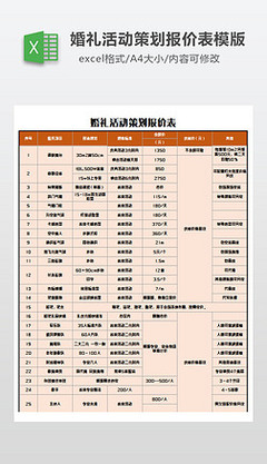 甜蜜启程——专属婚庆策划方案与报价单